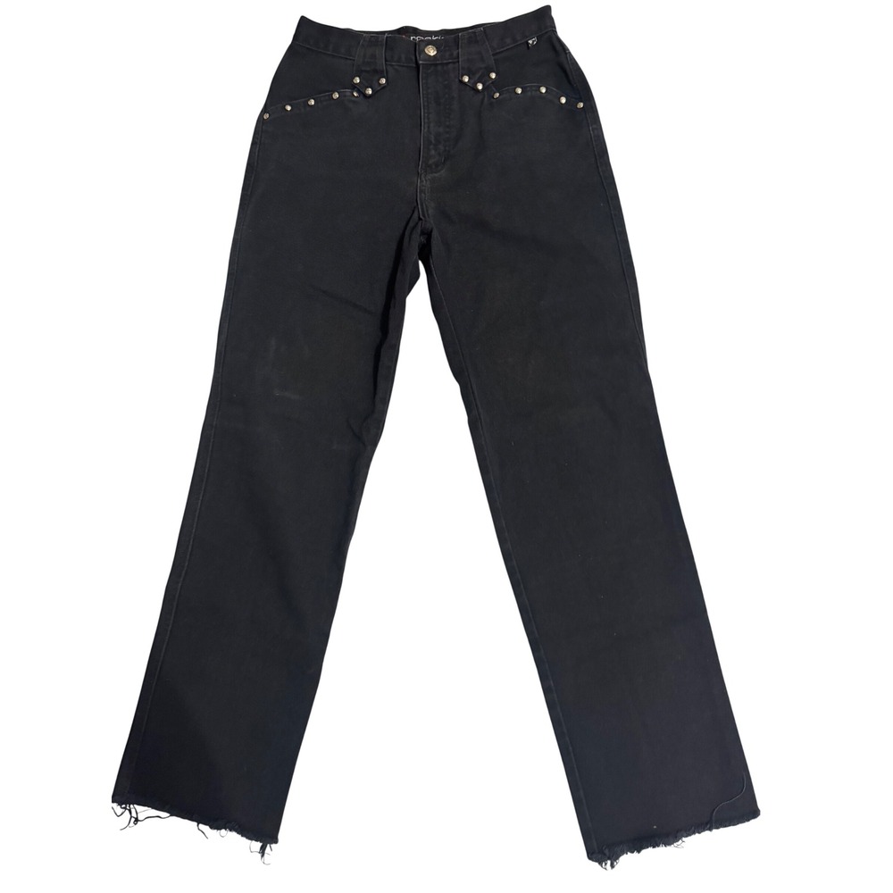 Vintage Rockies Black Studded‎ High Waisted Western Jeans Relaxed Long Rise 9/10